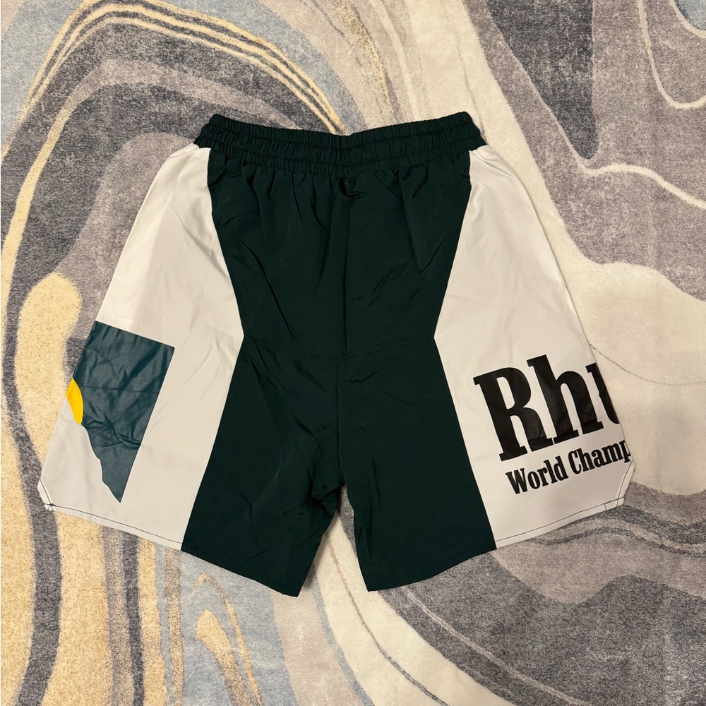 Rhude Marlboro World Championship Racing Green / White Shorts Men’s size Large - Picture 3 of 3